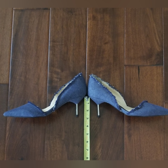 THE SHOES Denim D'Orsay Pump - Size EU 38/ US 7 - Picture 6 of 10